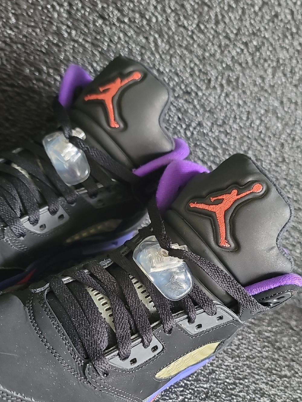 Nike Air Jordan 5 'Raptors' "Ember Glow/Fierce Purple" Wmns 8 Great Condition - Picture 8 of 13